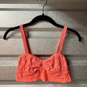 Orange Lace Bralette